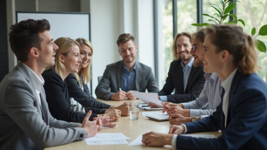 Interactieve trainingssessie met professionals in gesprek