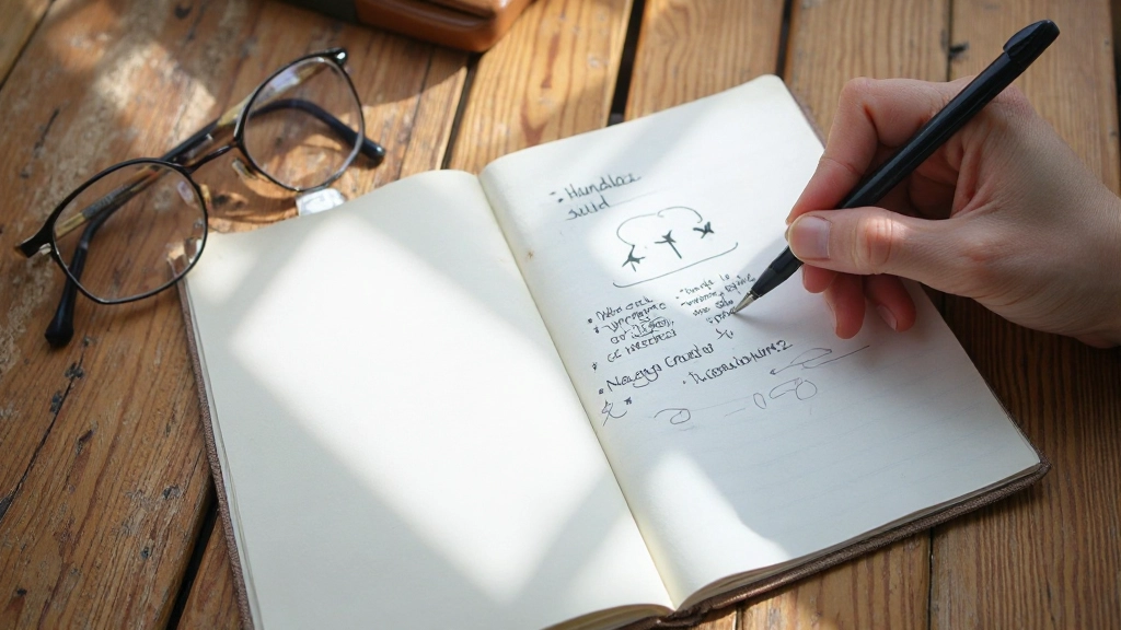 Notitieblok met aantekeningen over onderhandelingsstrategie op een bureau met pen