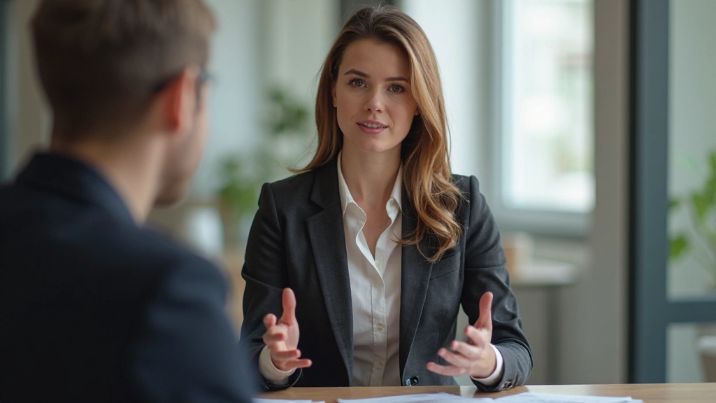 Twee professionele vrouwen in gesprek aan tafel met aantekeningen, empathisch moment